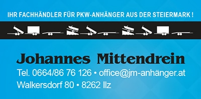 Anhänger Österreich, PKW Anhänger, PKW Anhänger Österreich, JM-Anhänger Visitenkarte, JM Anhänger Kontakt, JM-Anhänger Logo